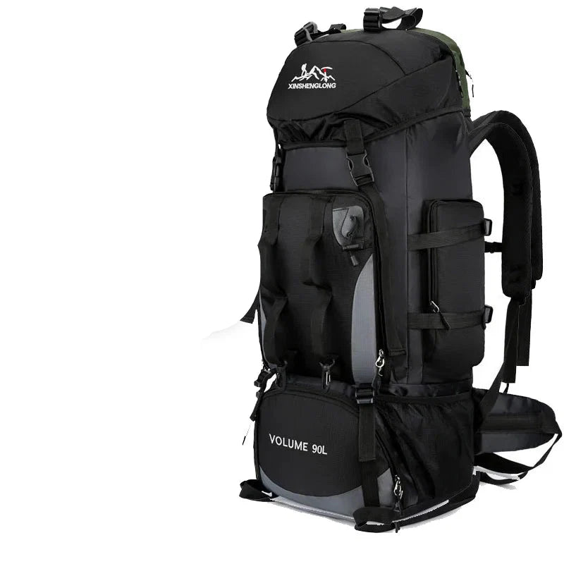 Men's 90L Camping Backpack Large Capacity for Travel & Hiking Gear